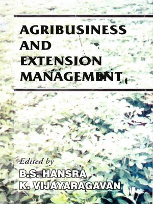 cover image of Agribusiness and Extension Management